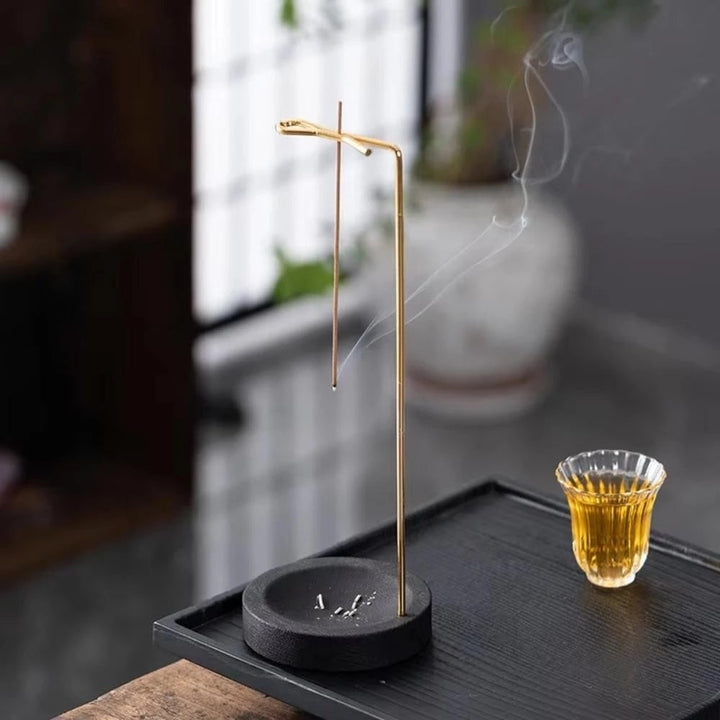 BowLift | Wooden Incense Burner with Metal Holder