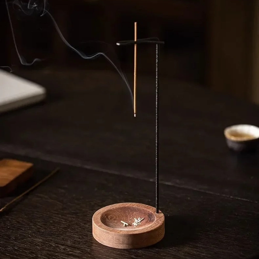 BowLift | Wooden Incense Burner with Metal Holder
