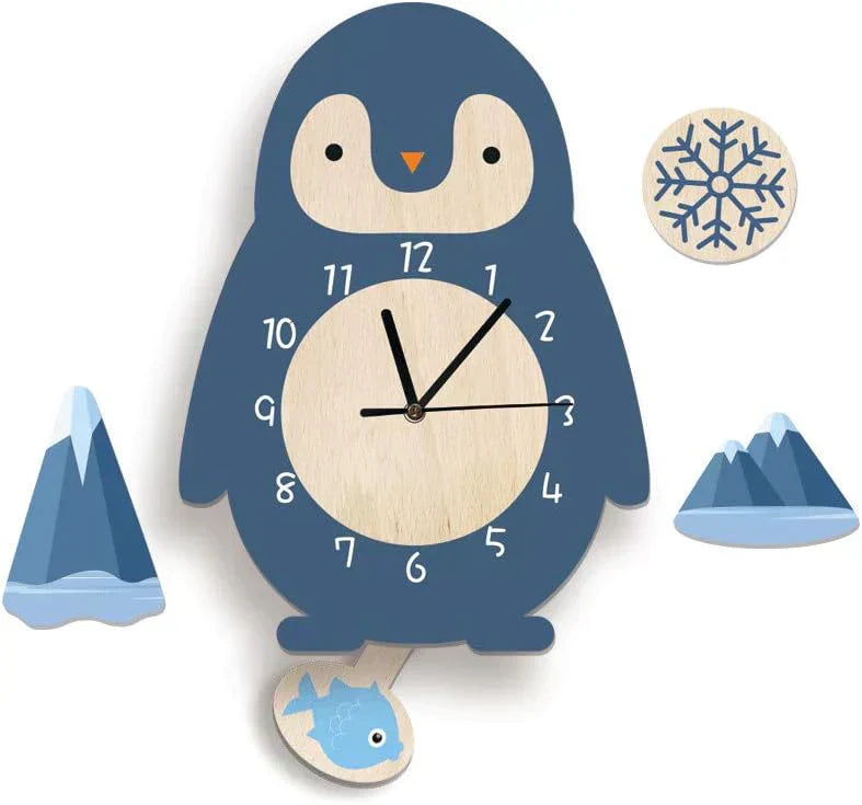 BowLift | Wall Clock - ZooTime - Cute Animal Design - Perfect for Children's Room