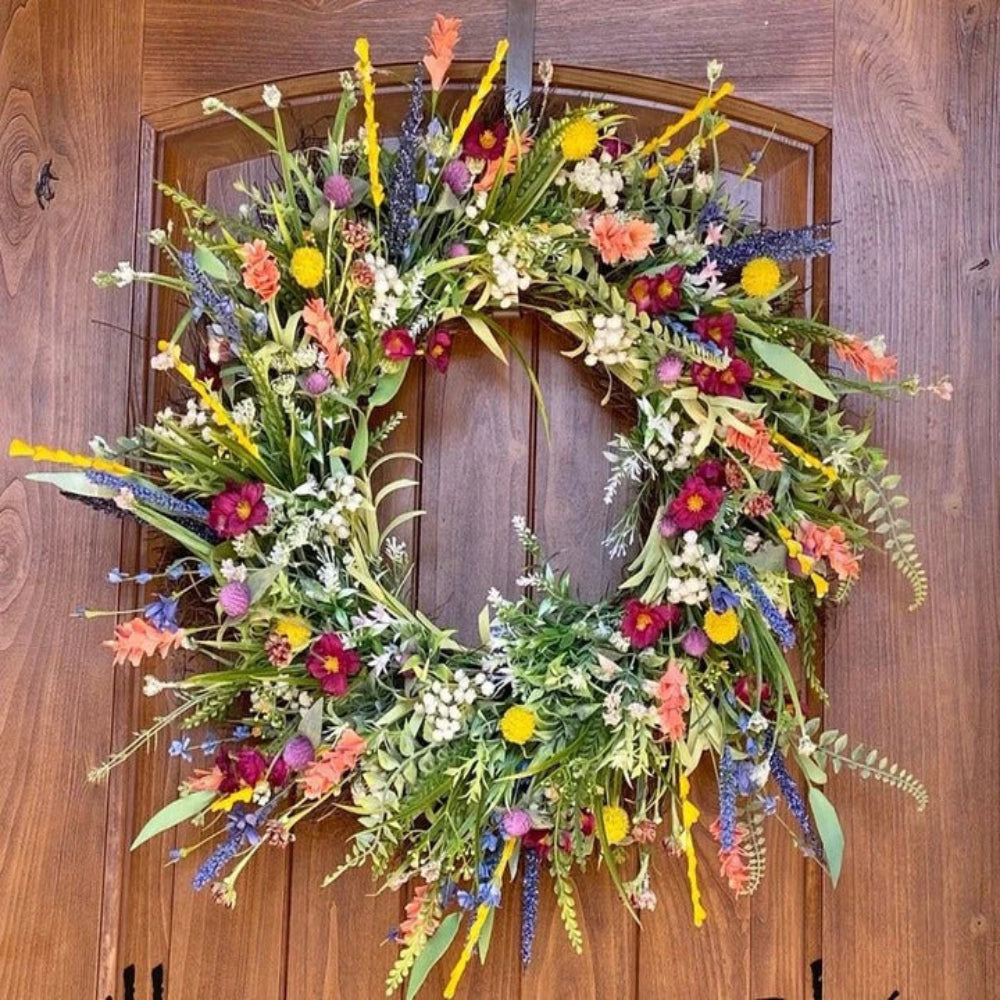 BowLift | Thanksgiving Wreath Front Door Spring Wildflower Home Decor