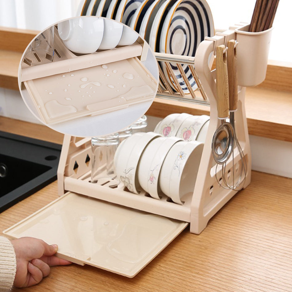 Foldable dish organizer – Practical draining rack for dishes, space-saving and easy to clean, perfect for modern kitchens and small spaces | Bowlift