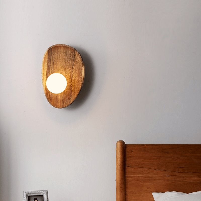 BowLift | Wooden wall lamp, natural light