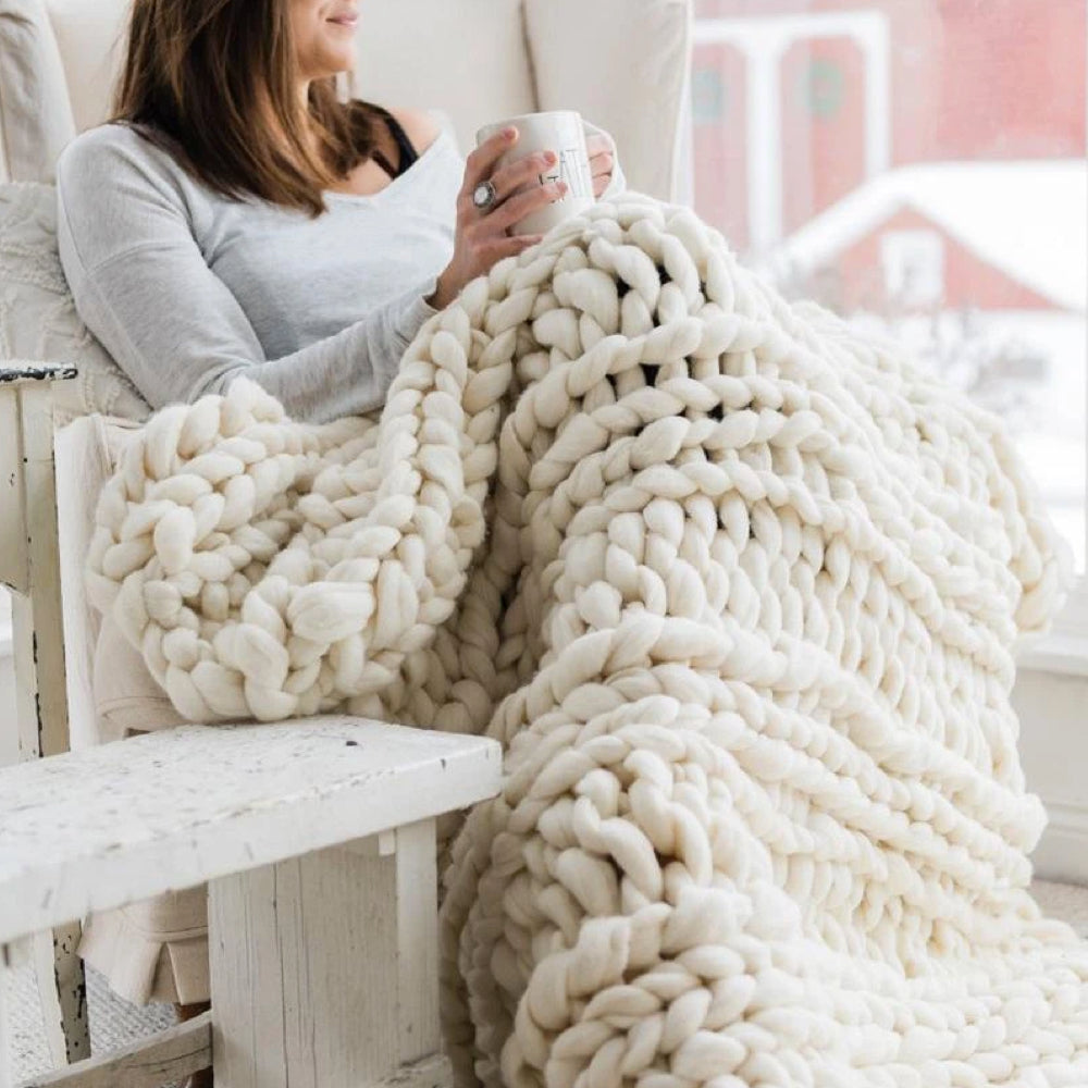 BowLift | XXL Thick Yarn 1000g for Crocheting - Luxury Soft Yarn for Blankets and Cushions