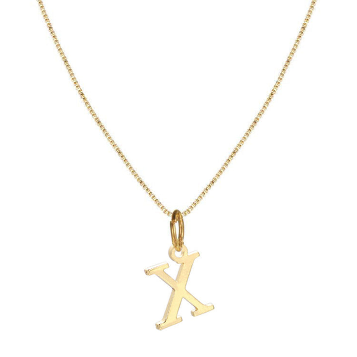 BowLift | 14k Minimal Serif Initial Necklace
