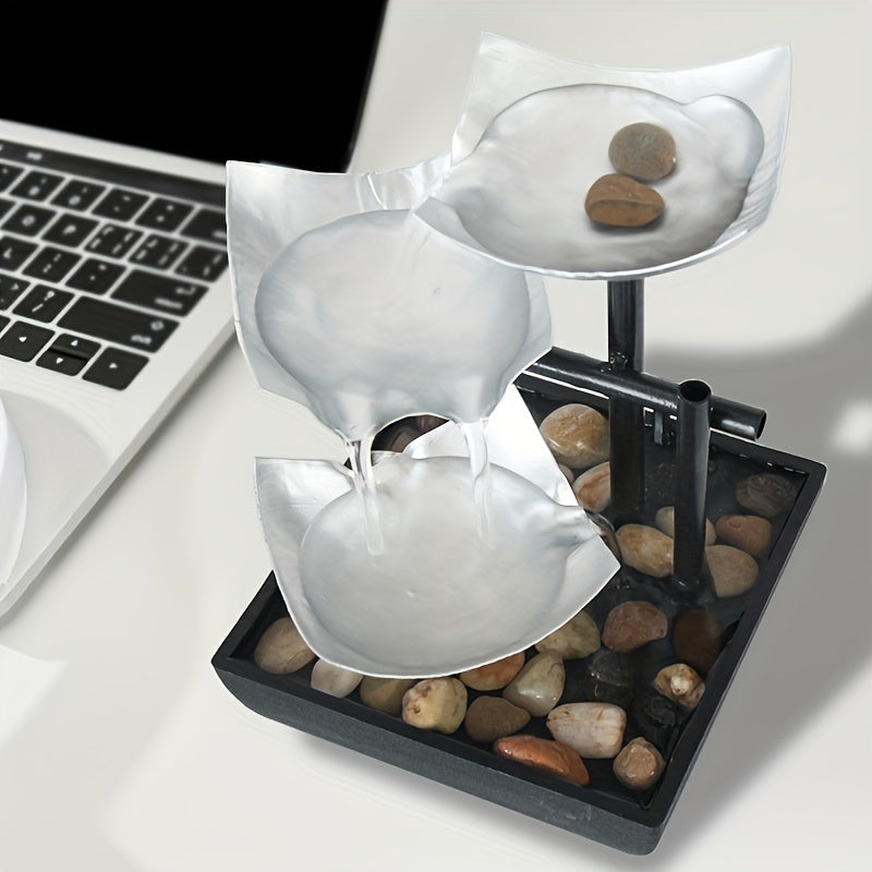 BowLift | LeafFlow – Elegant Indoor Fountain with Leaf Design and Gentle Water Flow