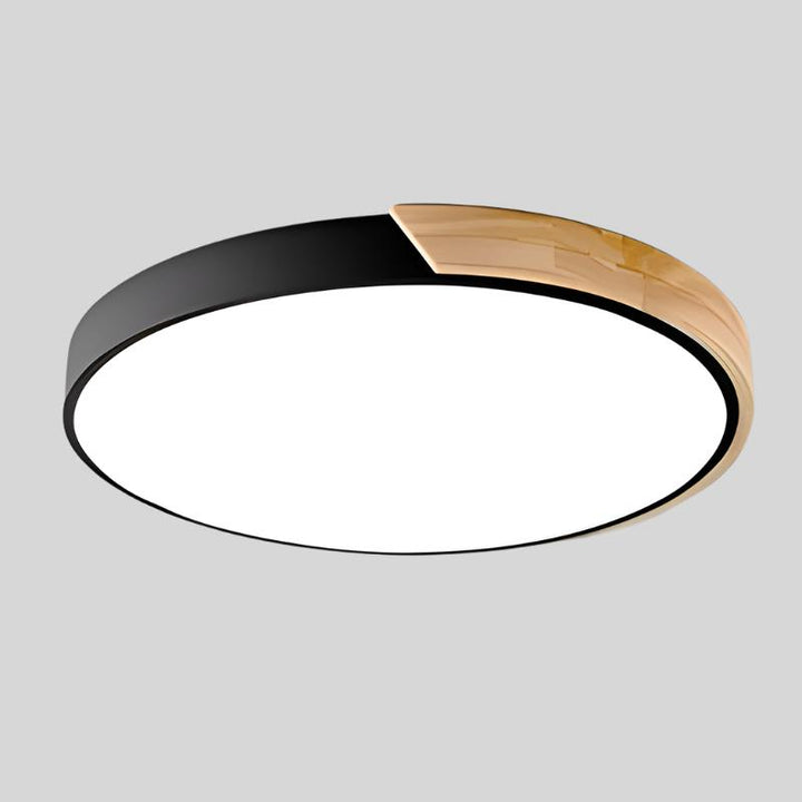 BowLift | Scandinavian Circular LED Ceiling Light | Soft Illumination, Minimalist Design & Ideal for Bedrooms and Work Areas