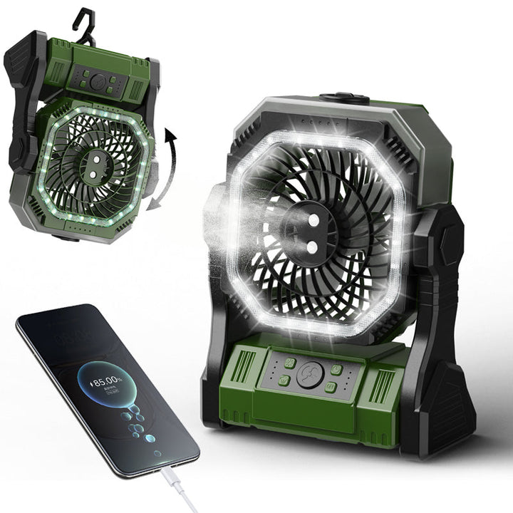Rechargeable Outdoor Camping Fan Light | Bowlift