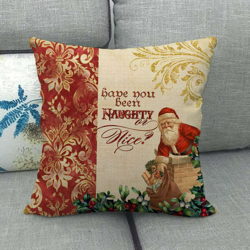 BowLift | Festive 18-Inch Velvet Pillowcase with Hidden Zipper for Christmas Decoration