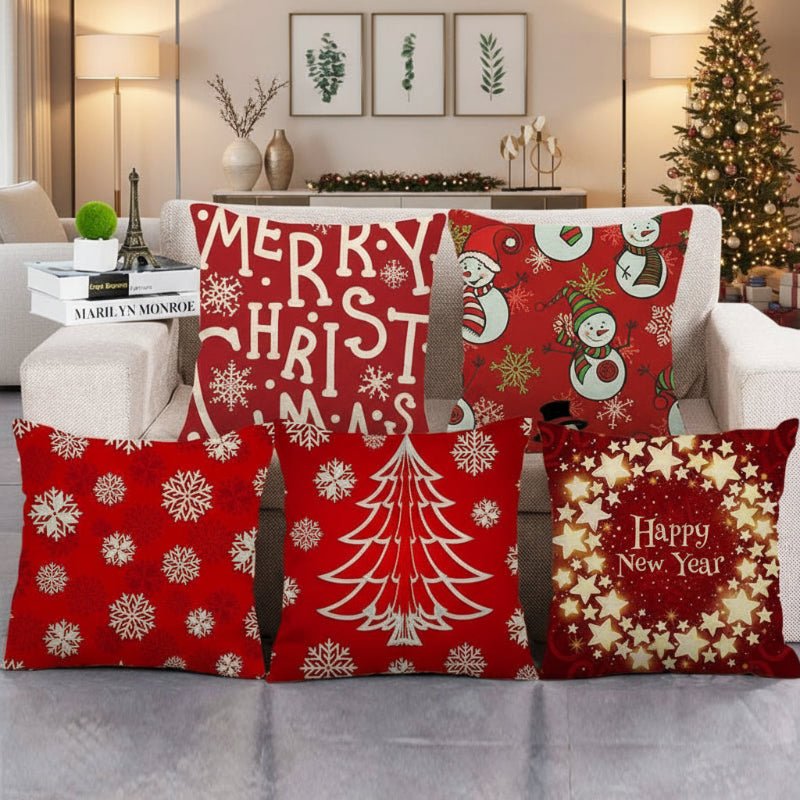 BowLift | Festive 18-Inch Velvet Pillowcase with Hidden Zipper for Christmas Decoration