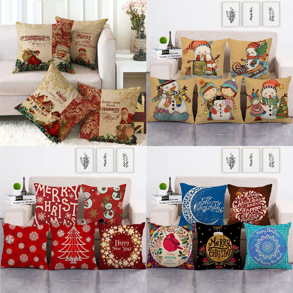 BowLift | Festive 18-Inch Velvet Pillowcase with Hidden Zipper for Christmas Decoration
