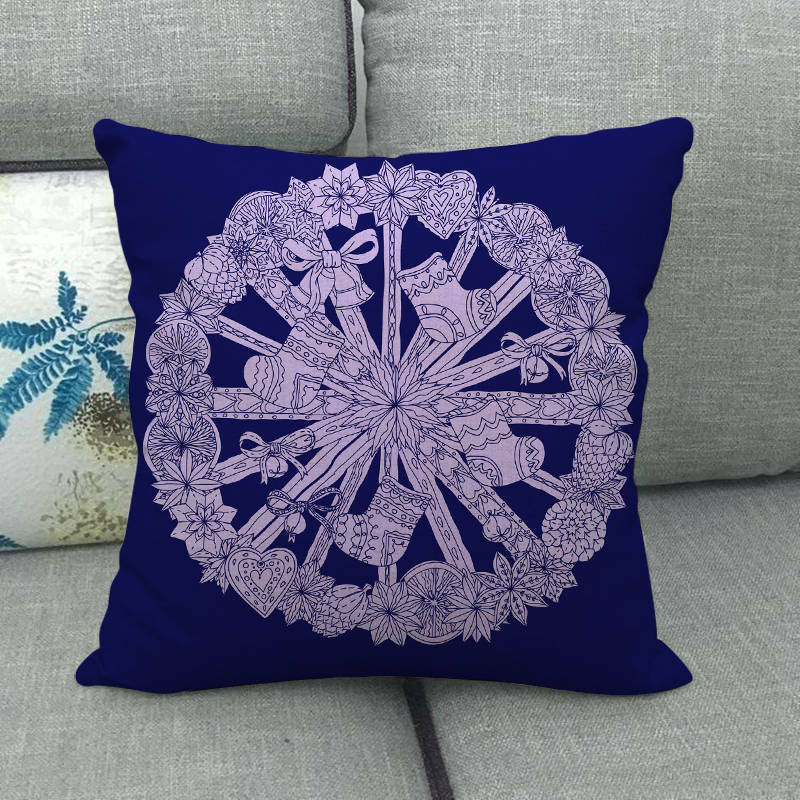 BowLift | Festive 18-Inch Velvet Pillowcase with Hidden Zipper for Christmas Decoration