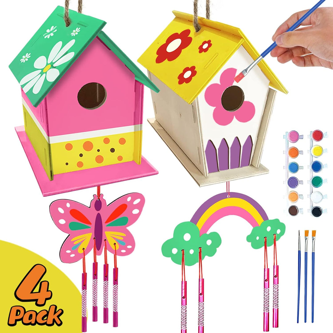 BowLift | Wooden Bird House Painting Craft Kit