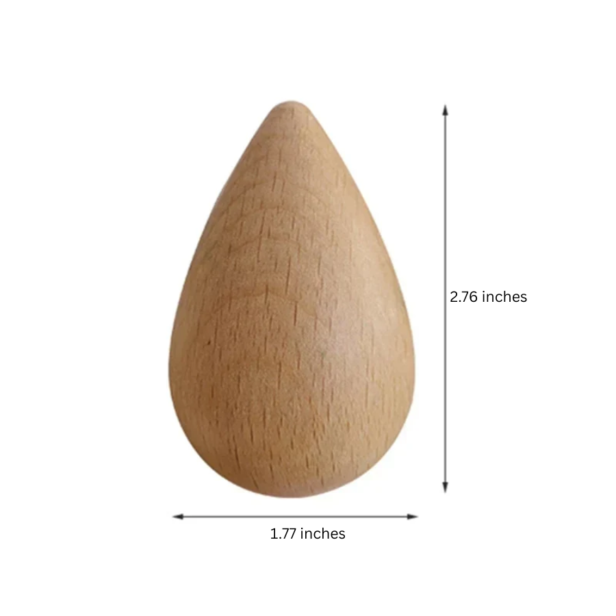 BowLift | Beech Wood Water Drop Wall Coat Holder
