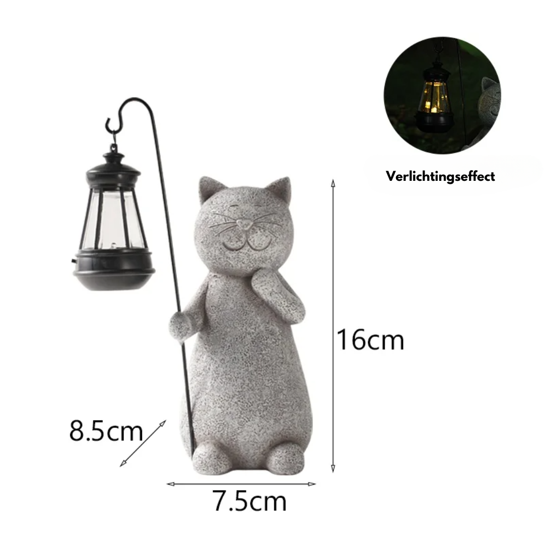 EnchantedKitty - Elegant Decorative Cat for Outdoor Space Bowlift