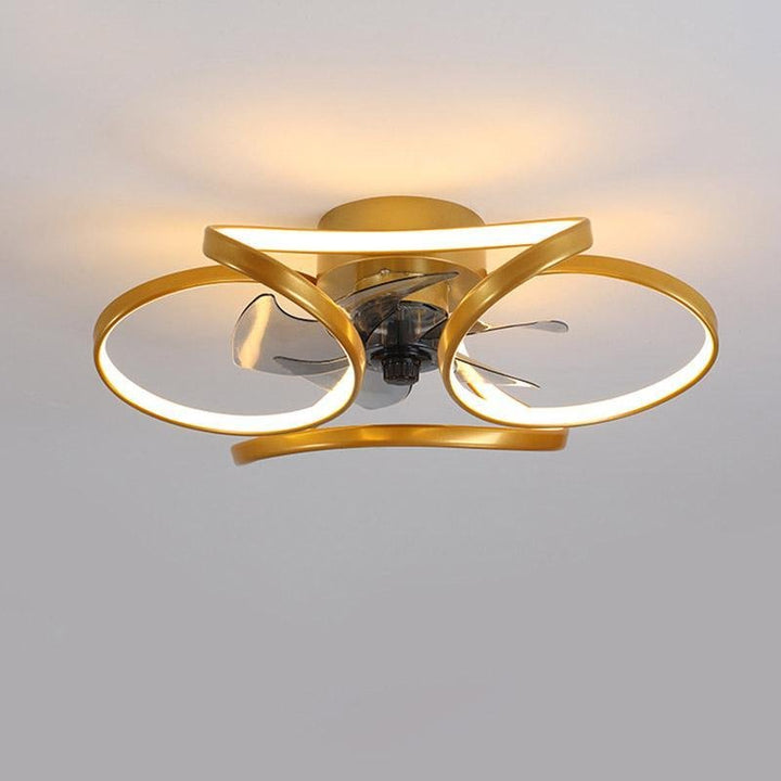 BowLift | Stylish LED Ceiling Fan with Remote and Floral Decoration