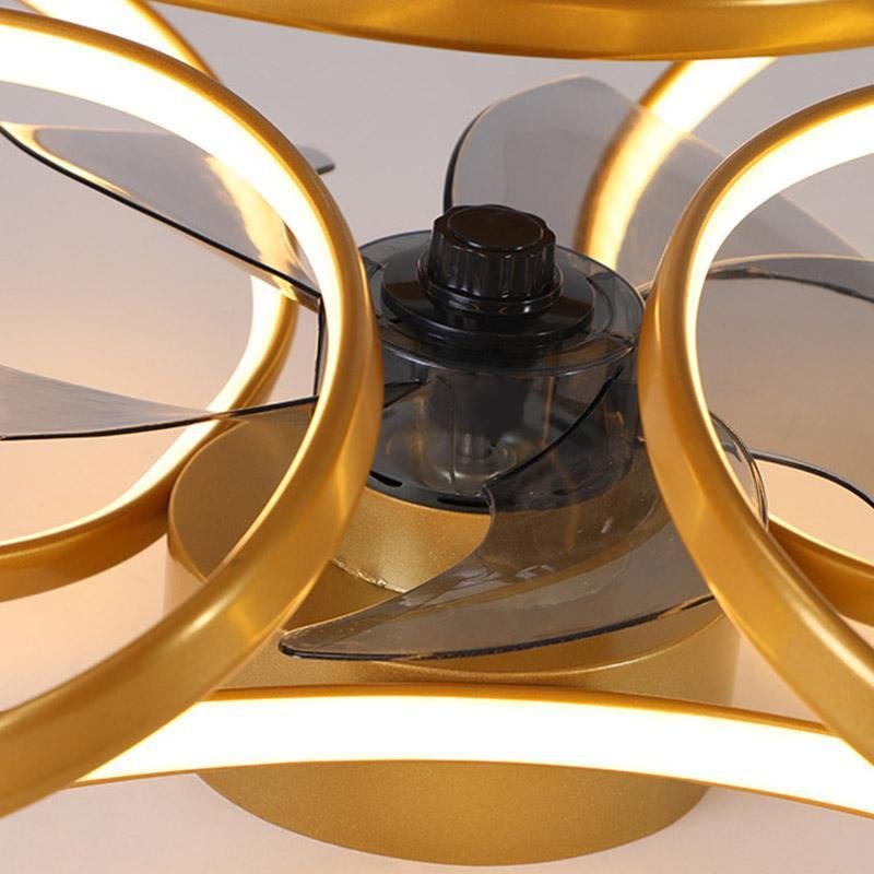 BowLift | Stylish LED Ceiling Fan with Remote and Floral Decoration