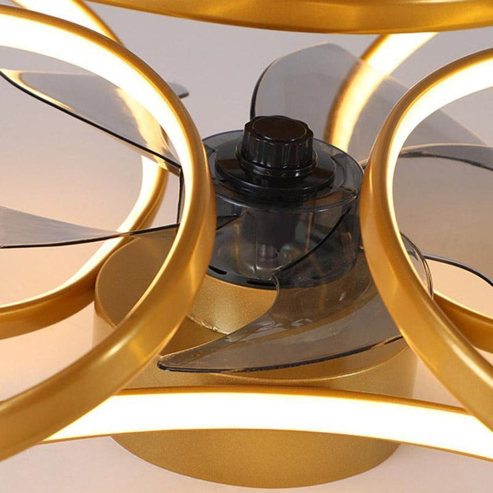 BowLift | Stylish LED Ceiling Fan with Remote and Floral Decoration