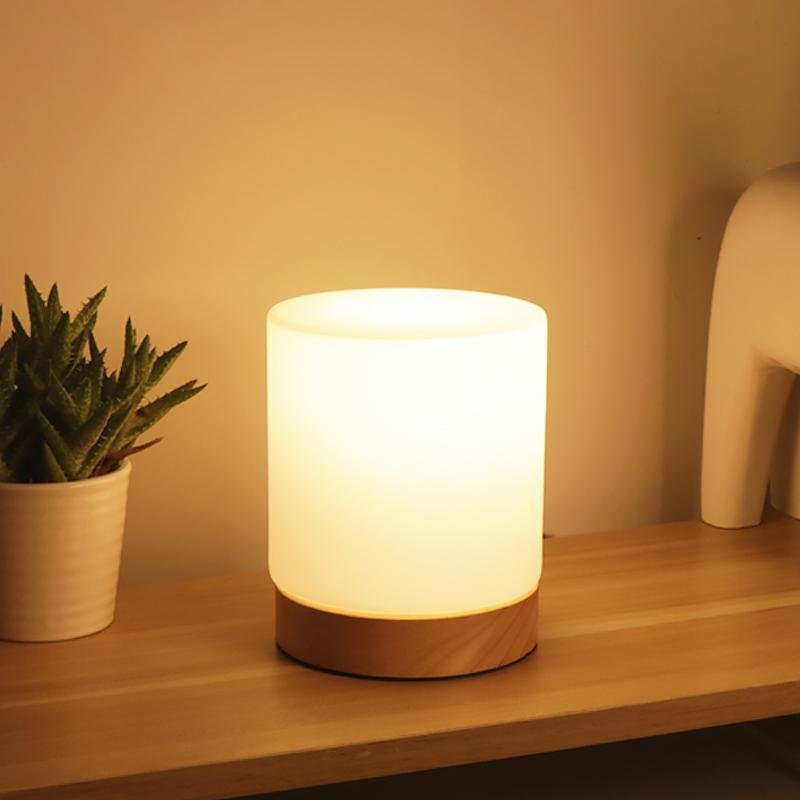 BowLift | LumiGlow Refined Glass Table Lamp with Touch-LED