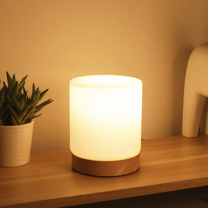 BowLift | LumiGlow Refined Glass Table Lamp with Touch-LED