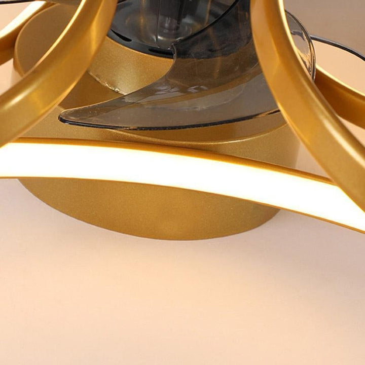 BowLift | Stylish LED Ceiling Fan with Remote and Floral Decoration
