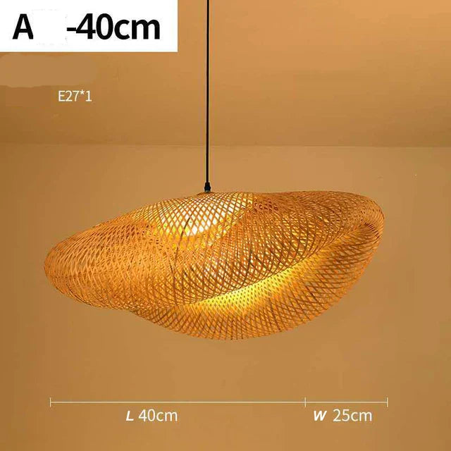 Handmade Rattan Pendant Light | Natural Lighting for Living Room & Dining Room | Cozy Bohemian Style | Bowlift