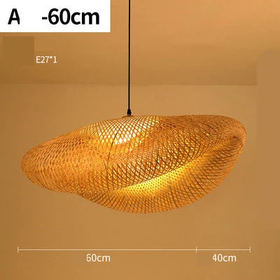 Handmade Rattan Pendant Light | Natural Lighting for Living Room & Dining Room | Cozy Bohemian Style | Bowlift