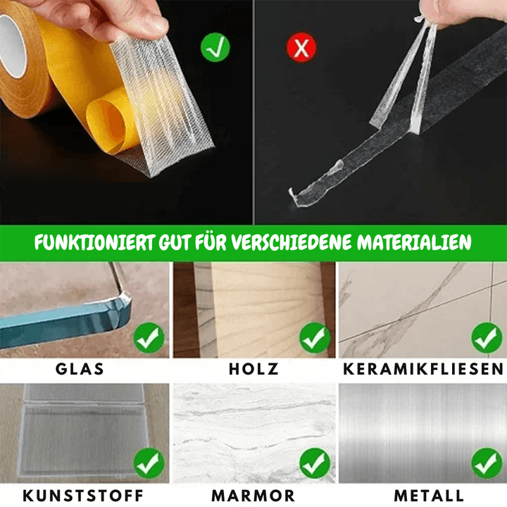 Adhesive resistant clear tape | Bowlift
