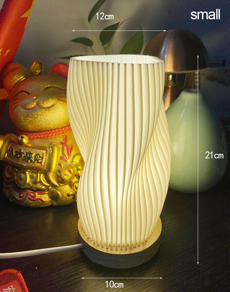 BowLift | Frenchlight Table Lamp - Elegant Pleated Table Lamp in French Cream for Atmospheric Spaces