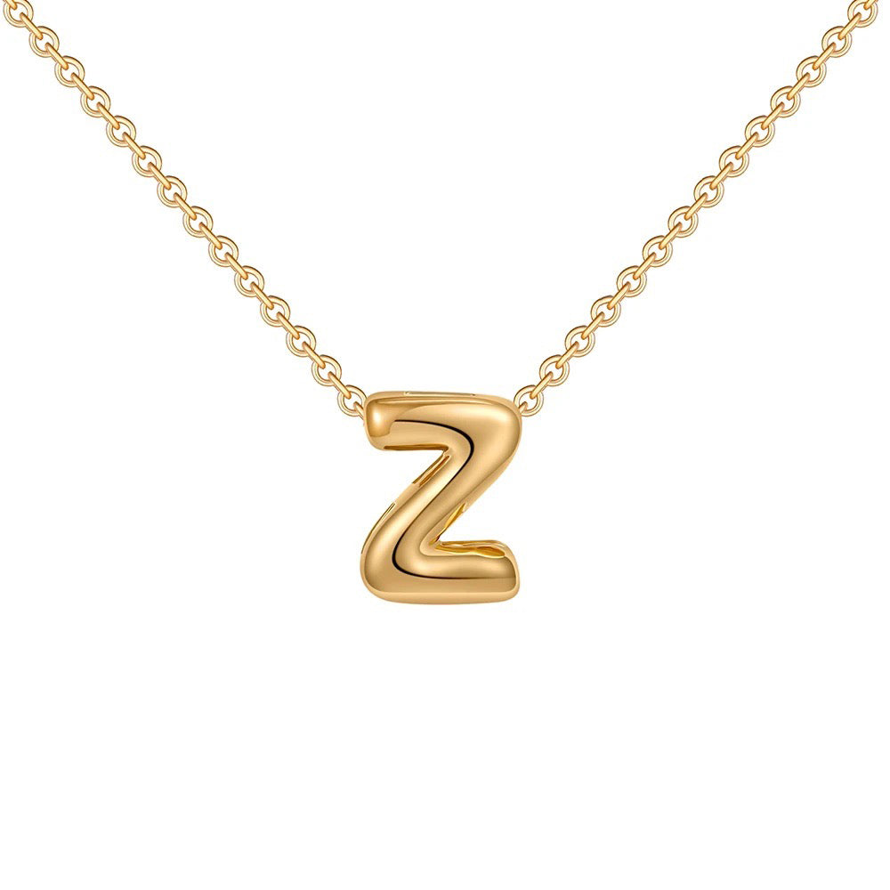 BowLift | Dainty Bubble Letter Initial Necklace