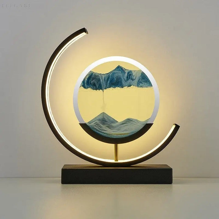 BowLift | ZenScape Harmony Lamp – Atmospheric Lighting with Moving Sand Artwork