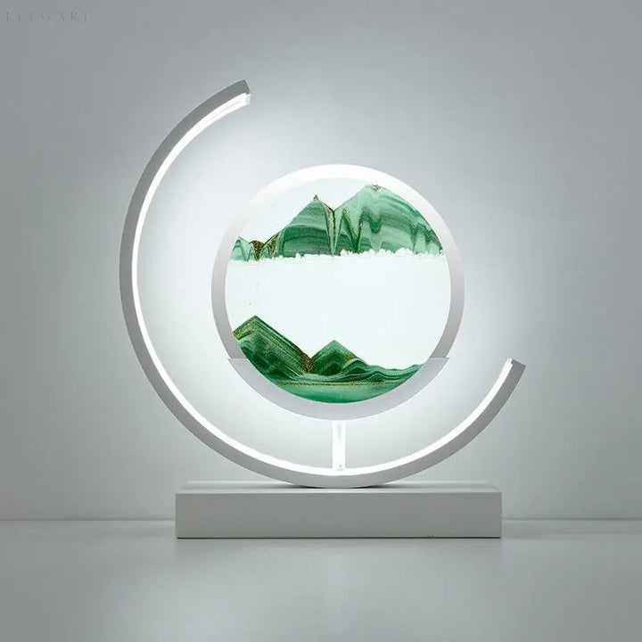 BowLift | ZenScape Harmony Lamp – Atmospheric Lighting with Moving Sand Artwork