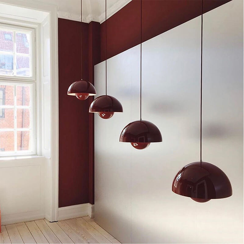 BowLift | ZenithSphere Modern Pendant Lamp Half Sphere Shape
