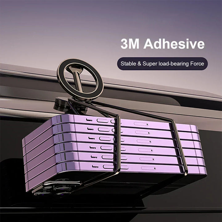 BowLift | 360° Foldable Magnetic Car Phone Holder – Adjustable & Secure Mount for All Smartphones