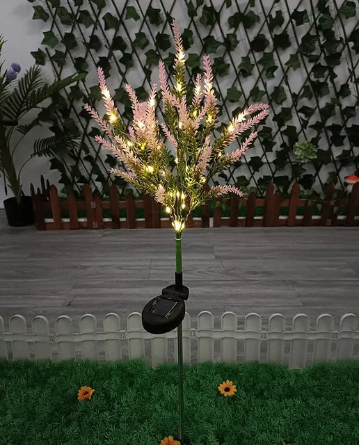 Solar LED Garden Flower Lights - Decorative Lavender Outdoor Lights for Garden and Terrace, waterproof, energy-efficient | Bowlift