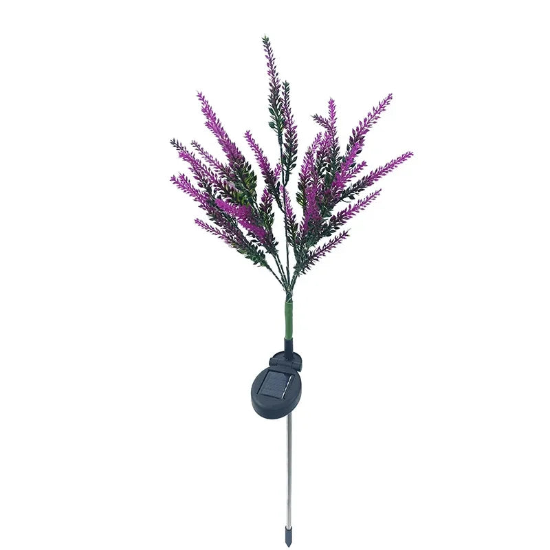 Solar LED Garden Flower Lights - Decorative Lavender Outdoor Lights for Garden and Terrace, waterproof, energy-efficient | Bowlift