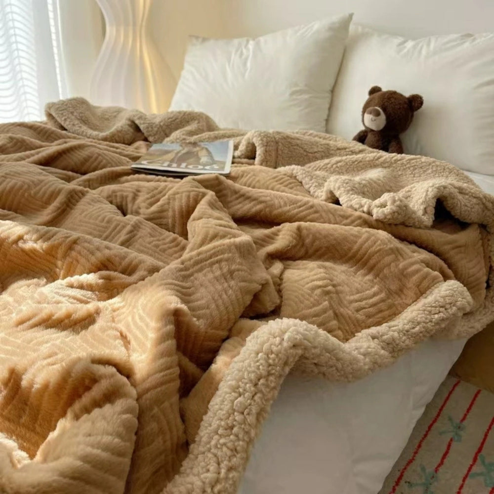 BowLift | Seraphina Soft Jacquard Rabbit Plush Blanket