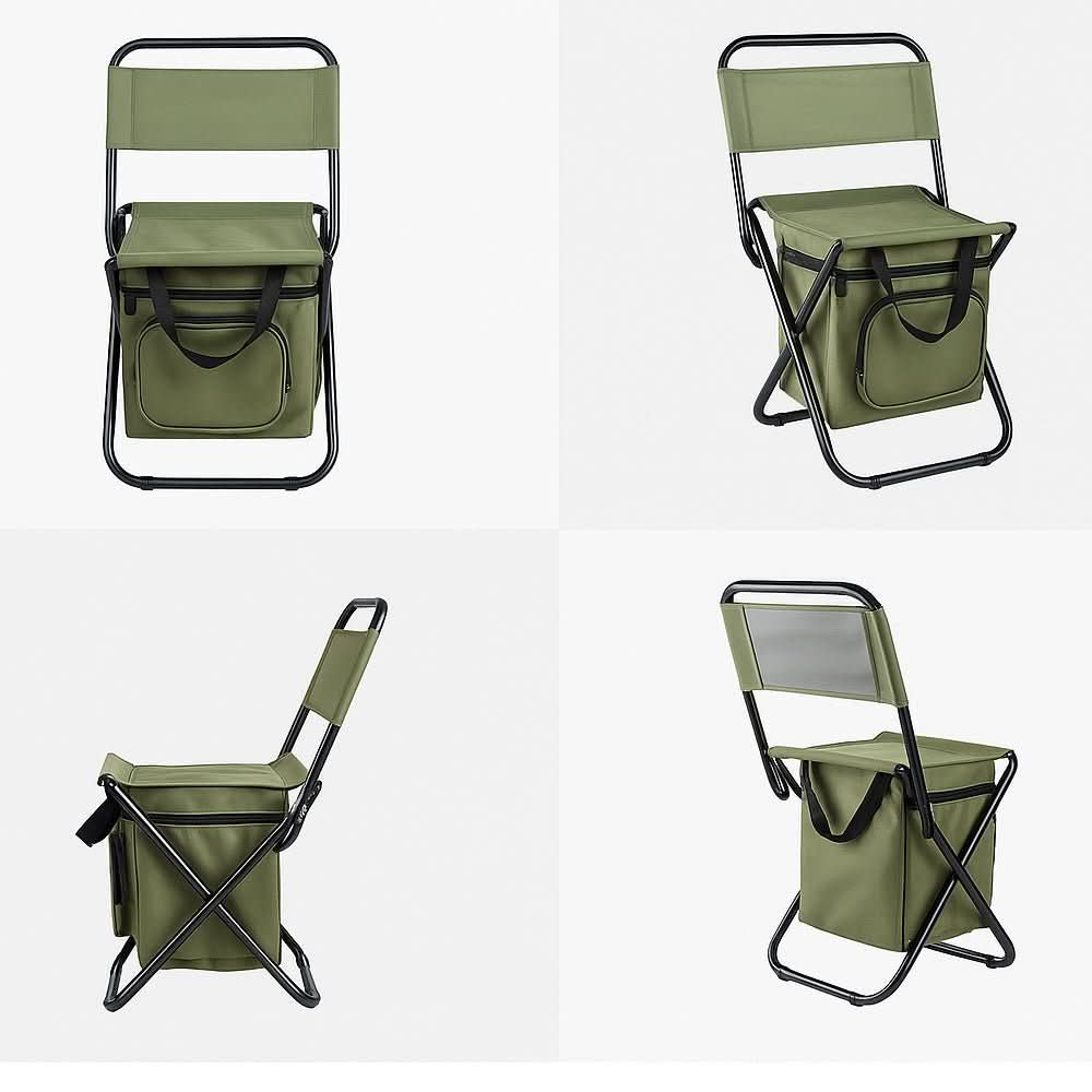 BowLift | Folding chair with backrest & integrated cool bag