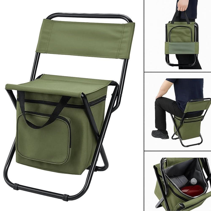 BowLift | Folding chair with backrest & integrated cool bag