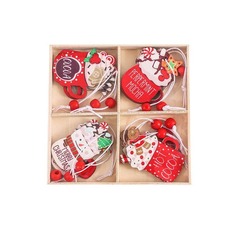 BowLift | Wooden Gingerbread Man Christmas Decorations Box Pendant