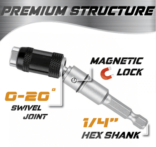 BowLift | Magnetic swivel bit holder