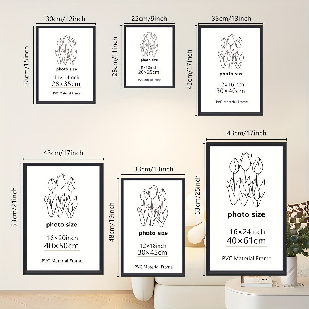 GalleryFrame – Set of 3 Black Photo Frames for Walls and Tables Bowlift