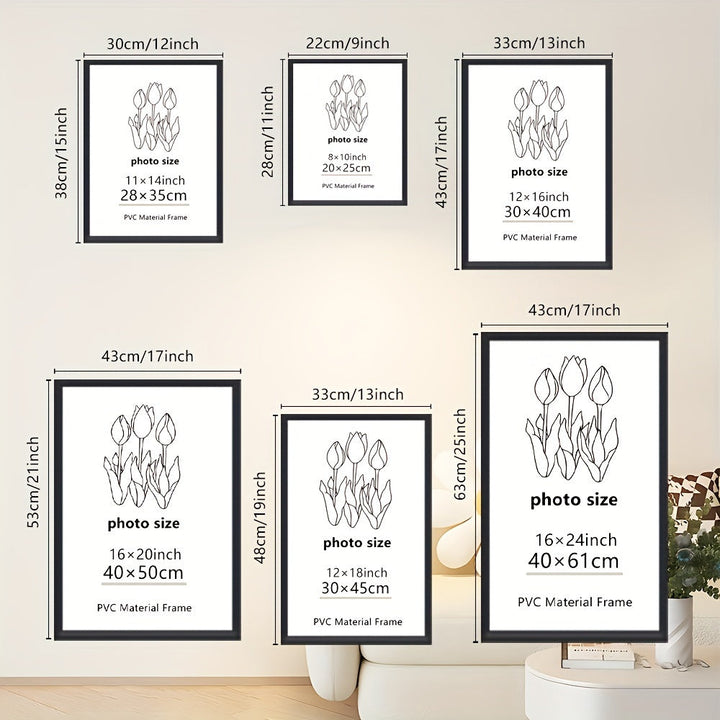 GalleryFrame – Set of 3 Black Photo Frames for Walls and Tables Bowlift