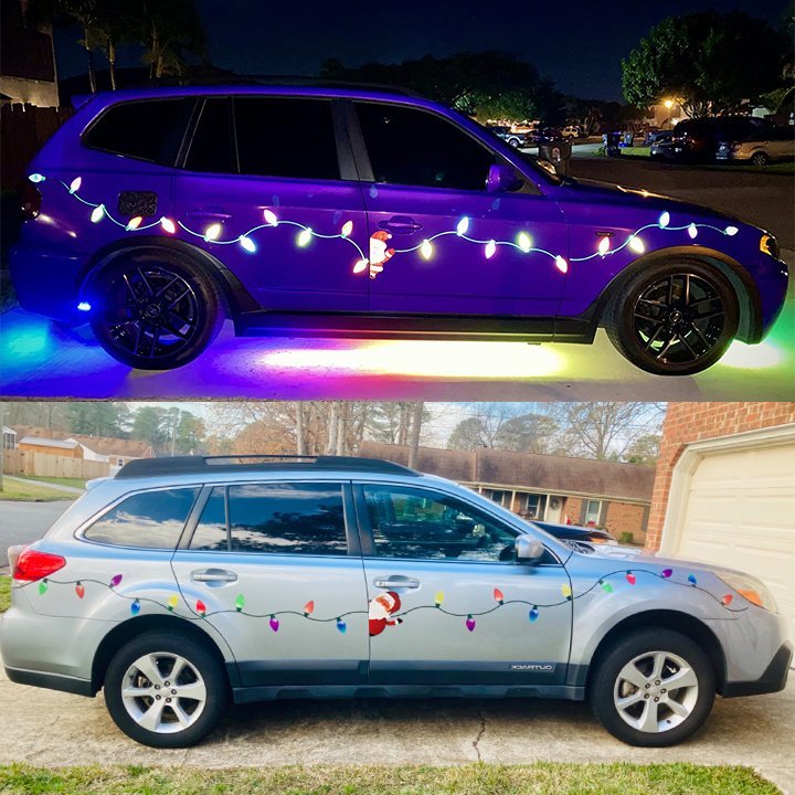 BowLift | Christmas Magnet Decor | Reflective Light Bulb Magnets | For Car, Refrigerator & Metal Surfaces