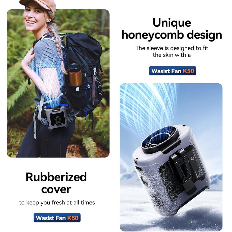 Portable belt fan with USB charging | Bowlift