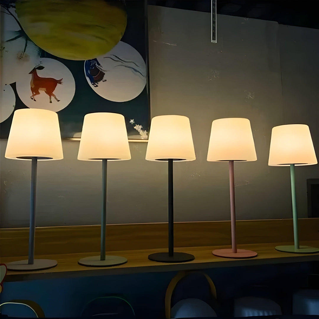 Wireless rechargeable lamp with adjustable warm lighting Bowlift