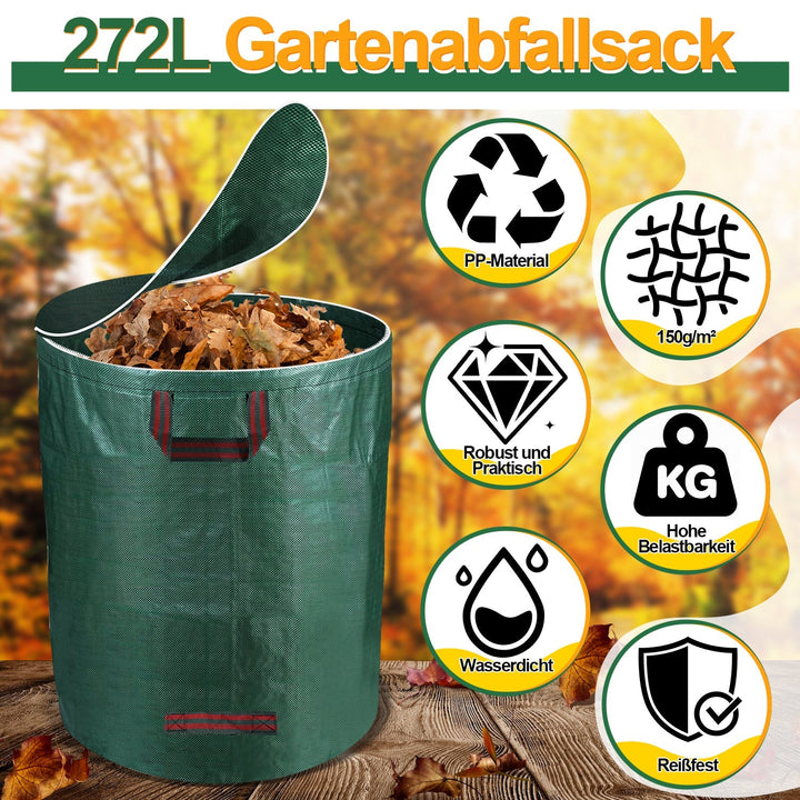 Garden waste bag garden sack 272L with lid | Bowlift