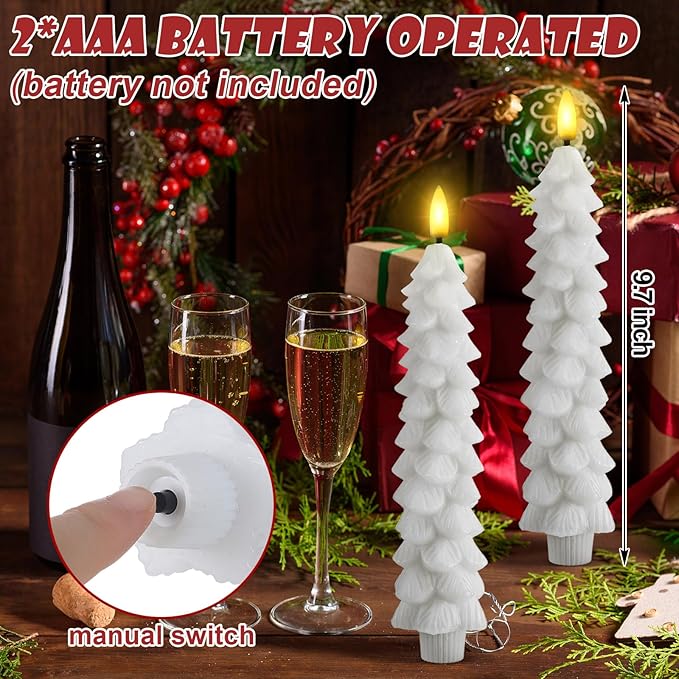 BowLift | Flameless LED Candles with Remote Control – Realistic 3D Flickering Model LumaGlow