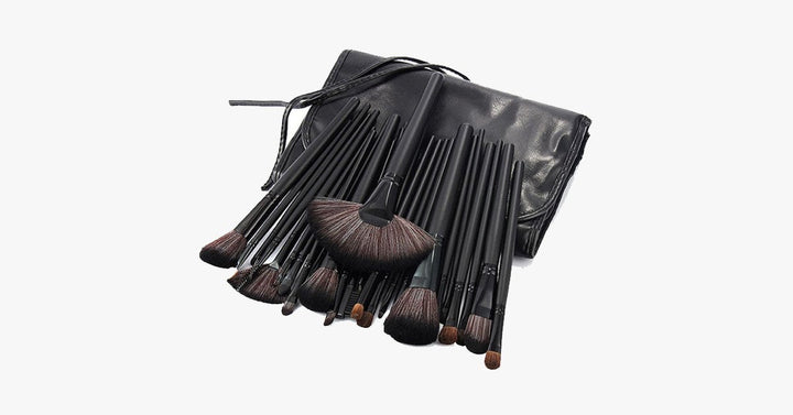 BowLift | Black Makeup Brush Set with 32 Brushes and Case – A Complete Makeup Savior