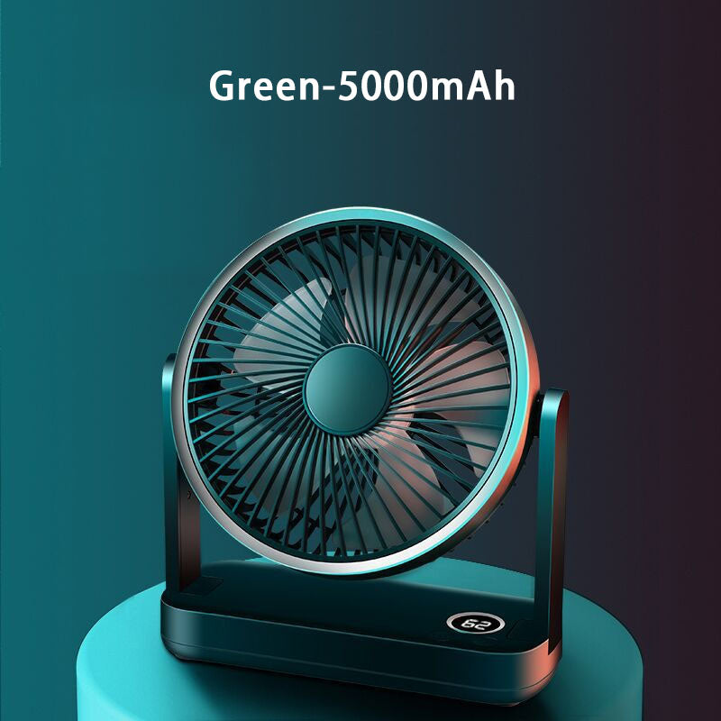 Compact Rechargeable USB Desk Fan for Home, Office, and Outdoors | Bowlift