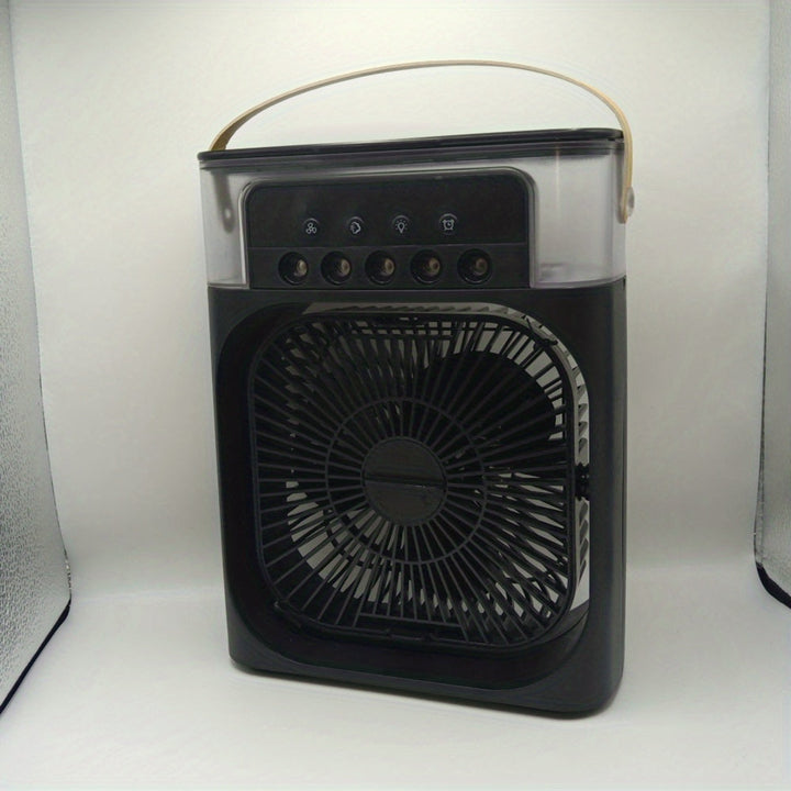 5A 2V Portable 600ml Spray Cooler Fan Desk USB Rechargeable Perfume Humidifier Air Conditioning A/C Cooling Fan 3 Wind Speeds | Bowlift
